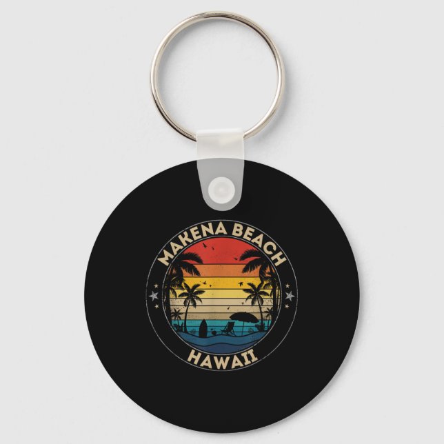 Chaveiro Makena Beach Souvenir - Lembrete do Havaí (Frente)
