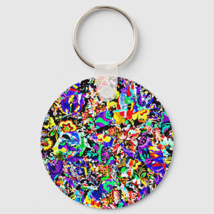 Chaveiro Mala de ar iPad colorida para pintura de abstrato