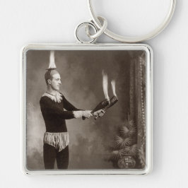 Chaveiro Malabarista de Fogo Vintage