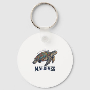 Chaveiro Maldivas Tartaruga Marinha Vintage Camisa Viagem D