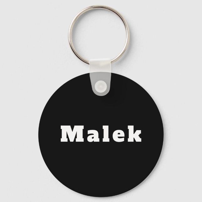 Chaveiro Malek schwarz weiß (Frente)