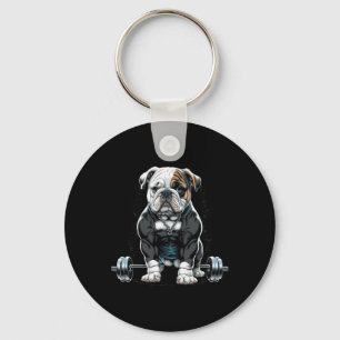 Chaveiro Malhação de Diversão de Cachorro Gym Bulldog