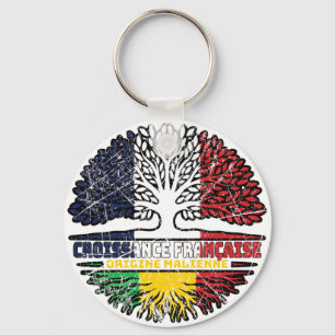 Chaveiro Mali França, França, Árvore Rara Bandeira