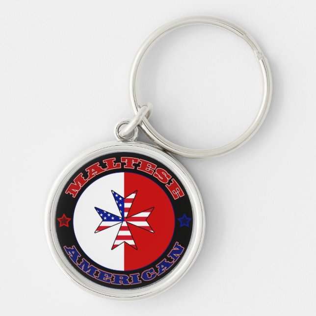 Chaveiro Maltês - American Cross Ensign (Frente)