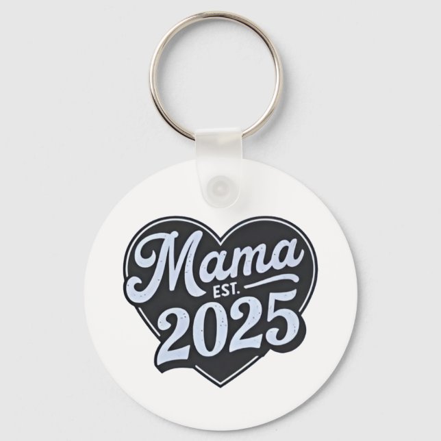 Chaveiro MAMA est 2025 Dia de as mães De Gravidez Mamãe Dev (Frente)