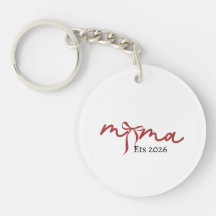 MAMA Keychain 2026 – Minimalist Mama Design, Mom G