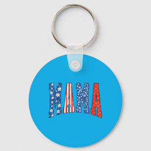 Chaveiro Mama Mini Fofo 4 De Julho Mãe Crianças Americano