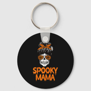 Chaveiro Mama Preguiçosa de Halloween Caveira Mensagem