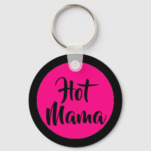 Chaveiro Mama Quente Rosa e Preta