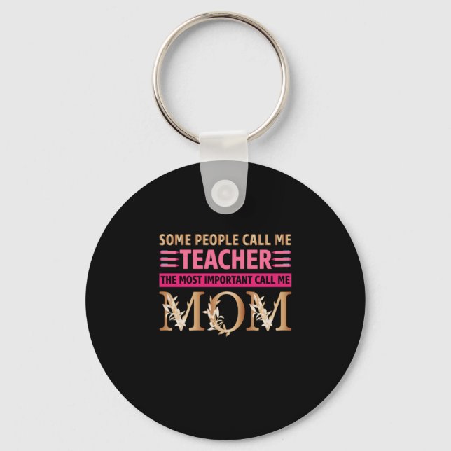 Chaveiro Mamãe Arte Mãe E Professora (Frente)