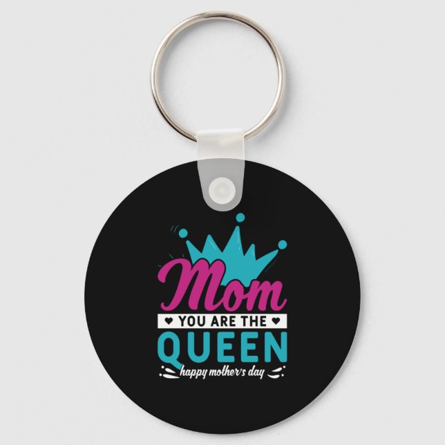 Chaveiro Mamãe Arte Mãe E Rainha (Frente)