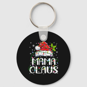 Chaveiro Mamãe Claus Natal Luz a Família Pajama Corresponde