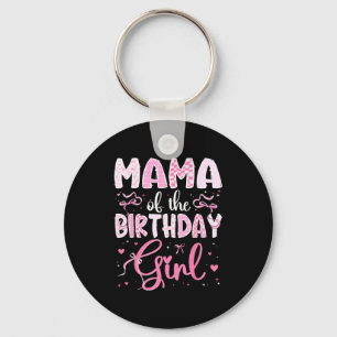Chaveiro Mamãe Da Menina De Aniversário Laço Coquette Nk Co