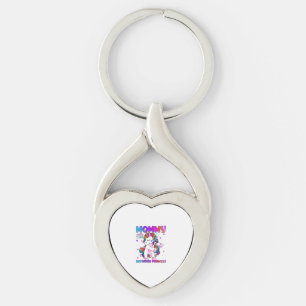 Chaveiro Mamãe da Menina Princesa de Aniversário Flossing U