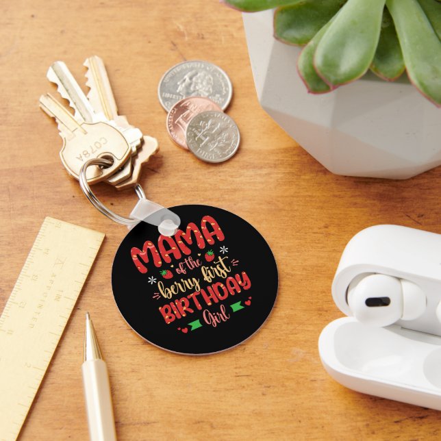 Chaveiro Mamãe Da Primeira Rapariga De Aniversário, Mãe Eng (Mesa)