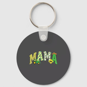 Chaveiro Mamãe do Menino do Aniversário Tratores Caminhões 
