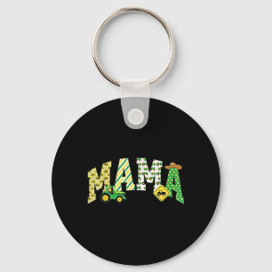 Chaveiro Mamãe do Menino do Trator de Caminhões da Fazenda