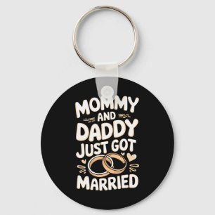 Chaveiro Mamãe e Papai Acabaram de Se Casar