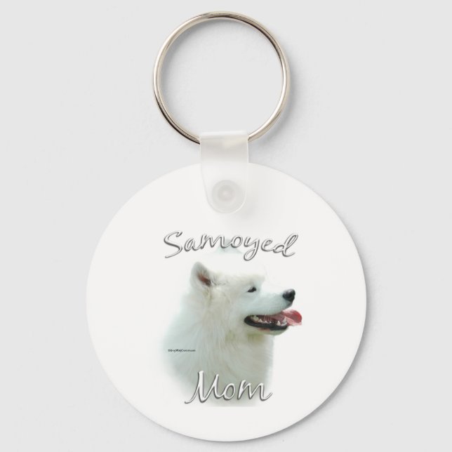 Chaveiro Mamãe Samoyed 2 (Frente)