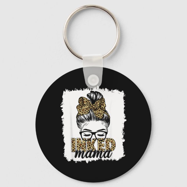 Chaveiro Mamãe Tatuada Vida de Mãe Leopardo (Frente)