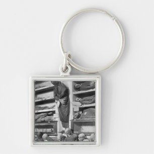 Chaveiro Mamãs nos catacombs de Palermo, Italia