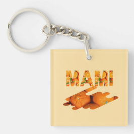 Chaveiro MAMI Orange Typography Art