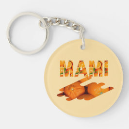 Chaveiro MAMI Orange Typography Art