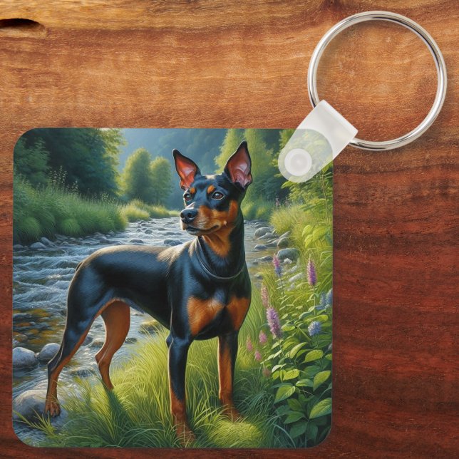 Chaveiro Manchester Terrier (Verso)