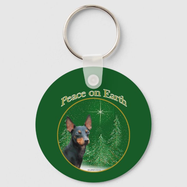 Chaveiro Manchester Terrier Peace (Frente)