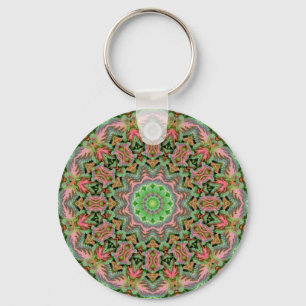 Chaveiro mandala colorida