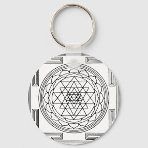 Chaveiro Mandala de Sri Yantra