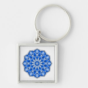 Chaveiro Mandala em azul