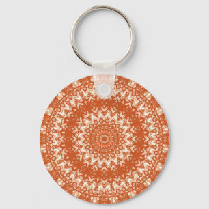 Chaveiro Mandala laranja.