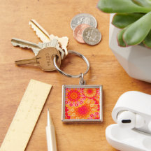 Mandala Sobreposta Laranja Rosa Amarelo