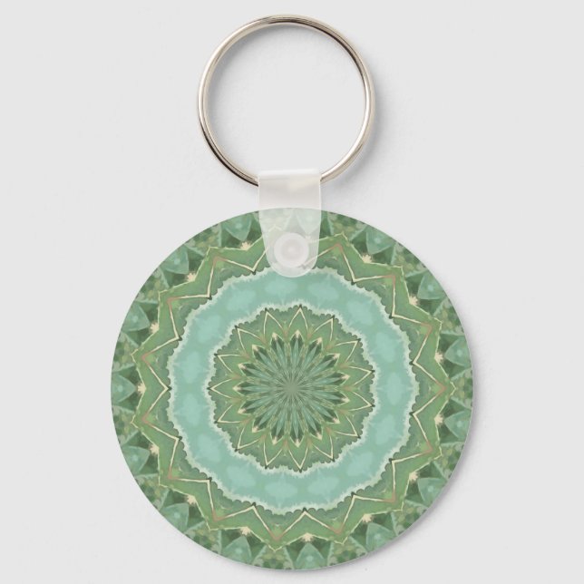 Chaveiro Mandala Suculento (Frente)