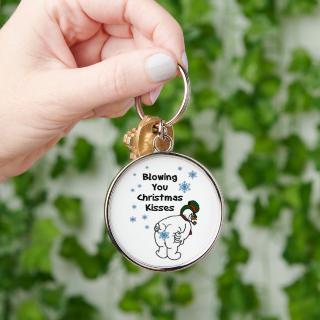 Chaveiro Mandando Beijos de Natal para Você (Mão)