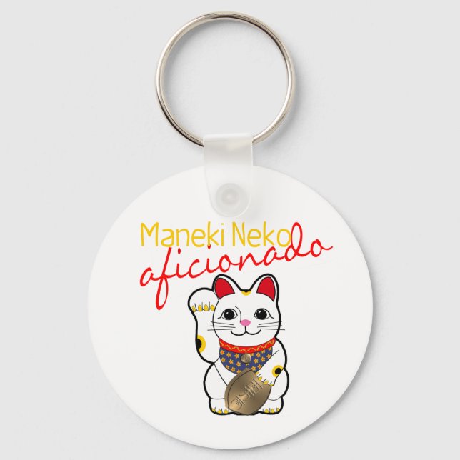 Chaveiro Maneki Neko Aficionado (Frente)
