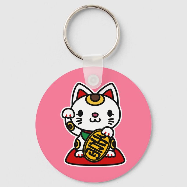 Chaveiro Maneki Neko (Gato Sortudo) (Frente)