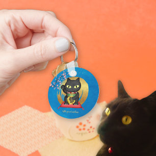 Chaveiro Maneki Neko Lucky Poilue Round
