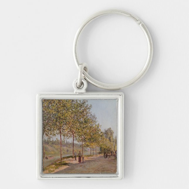 Chaveiro Manhã de Alfred Sisley | junho no Santo-Mammes (Frente)