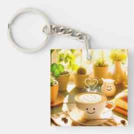 Chaveiro Manhã de Cappuccino pacífica e encantadora