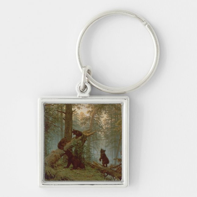 Chaveiro Manhã em uma floresta do pinho, 1889 (Frente)