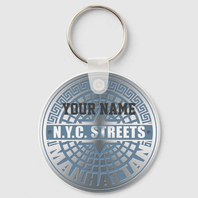 Chaveiro Manhole Cobrir Manhattan (Frente)