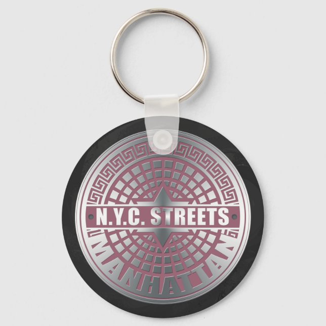 Chaveiro Manhole Cobrir Manhattan (Frente)