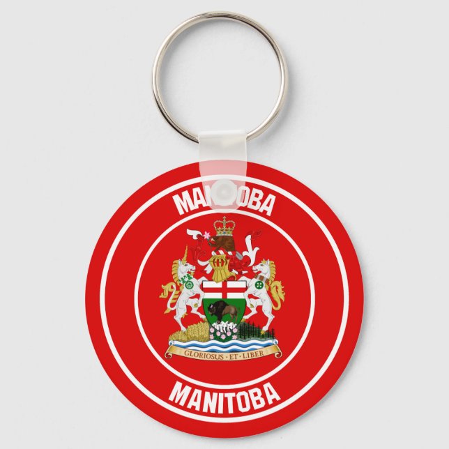 Chaveiro Manitoba Round Emblem (Frente)