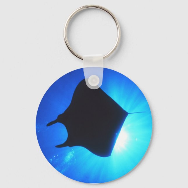 Chaveiro Manta Ray Silhouette (Frente)