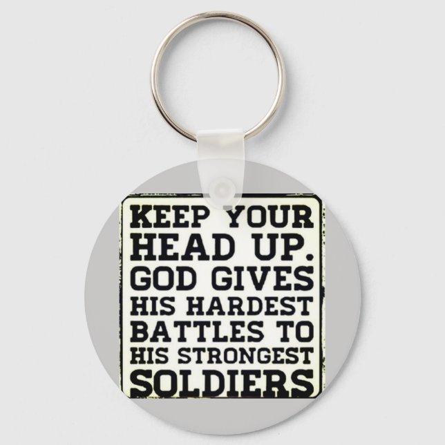 Chaveiro Mantenha a cabeça erguida (Frente)