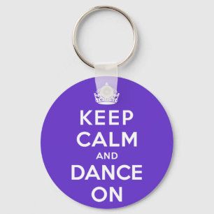 Chaveiro Mantenha a calma e dance sobre