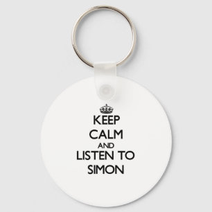 Chaveiro Mantenha a calma e escute Simon