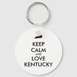 Chaveiro Mantenha a calma e o amor personalizáveis KENTUCKY